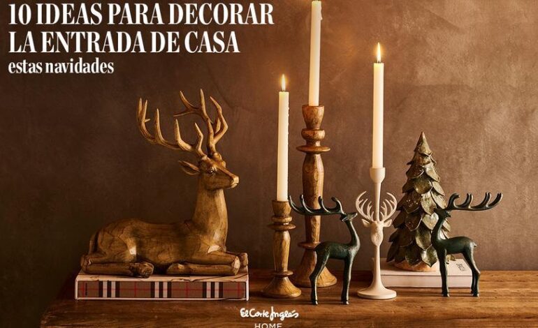 10 ideas para decorar la entrada de casa estas Navidades
