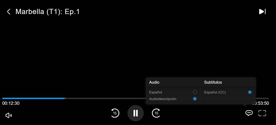 Audiodescripción de Movistar Plus