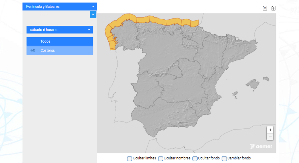 Aviso Naranja de AEMET