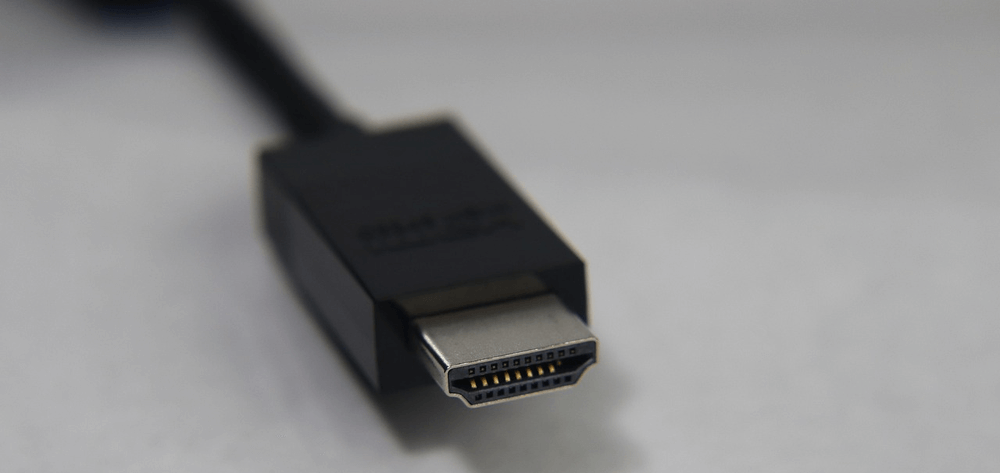 Un lado del cable HDMI