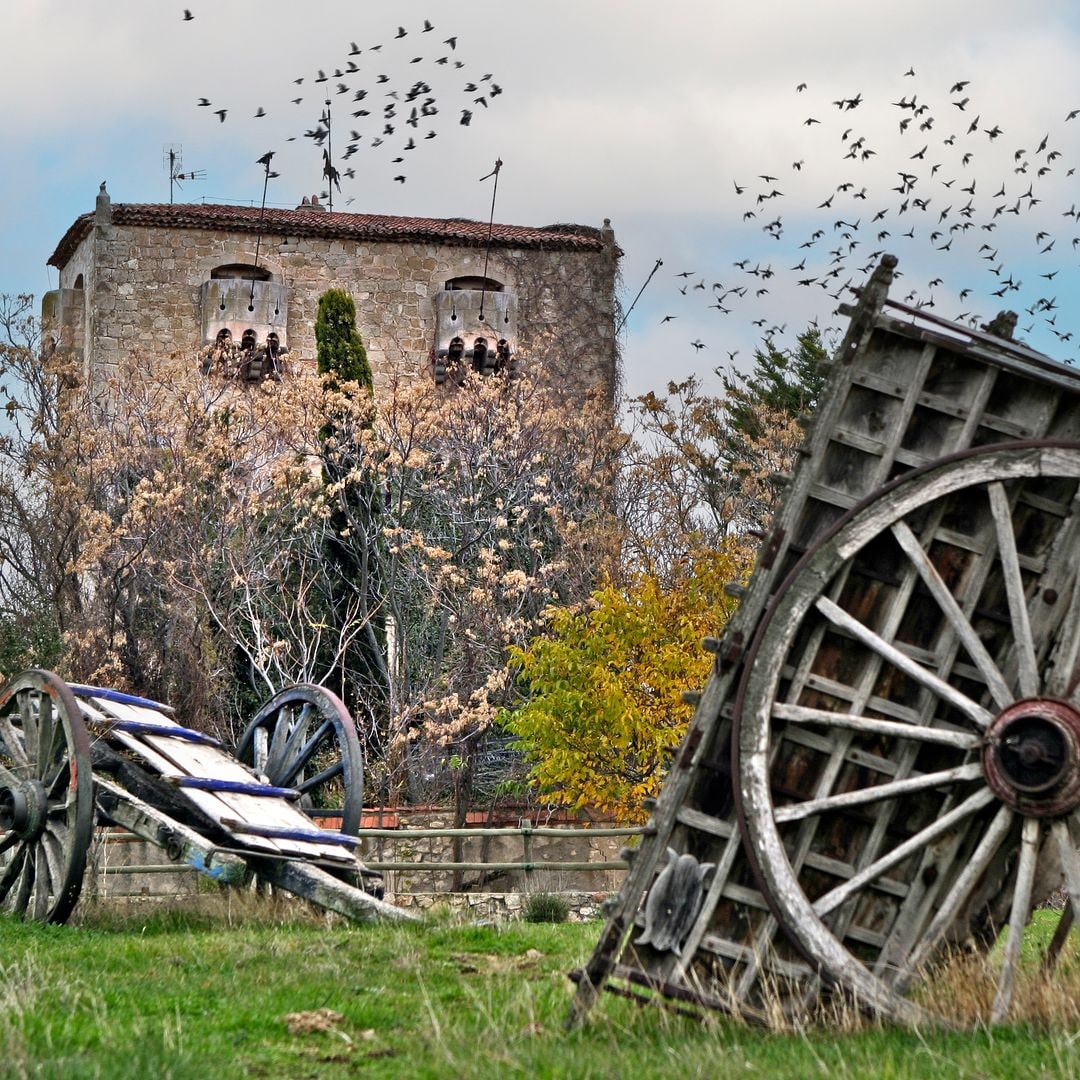 Torre medieval del caballo moreno, Valdeprados, Segovia.