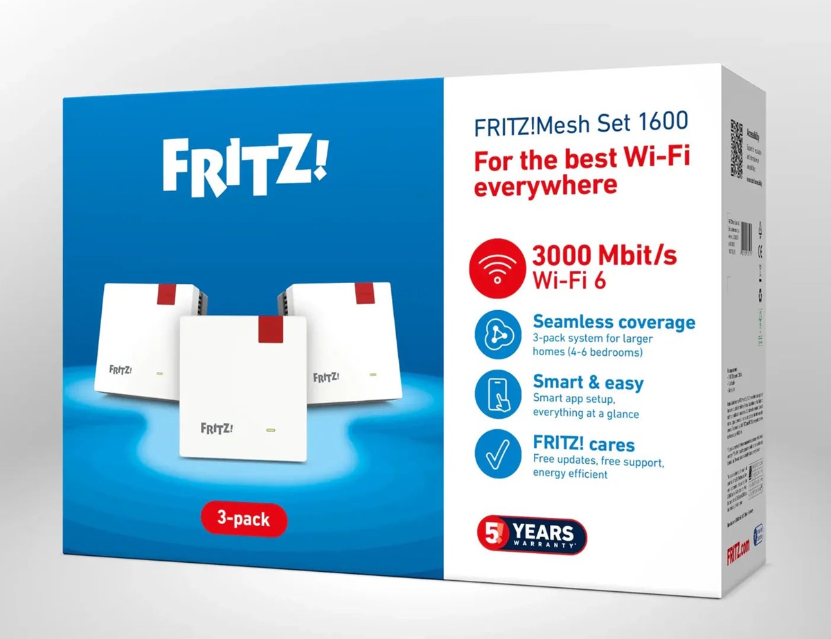 ¡FRITZ! Conjunto de malla 1600