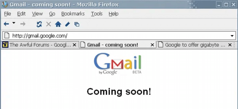 Antes del lanzamiento de Gmail