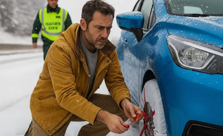 “Pensé que las cadenas de tela valían… hasta que la DGT me paró en la A-6”