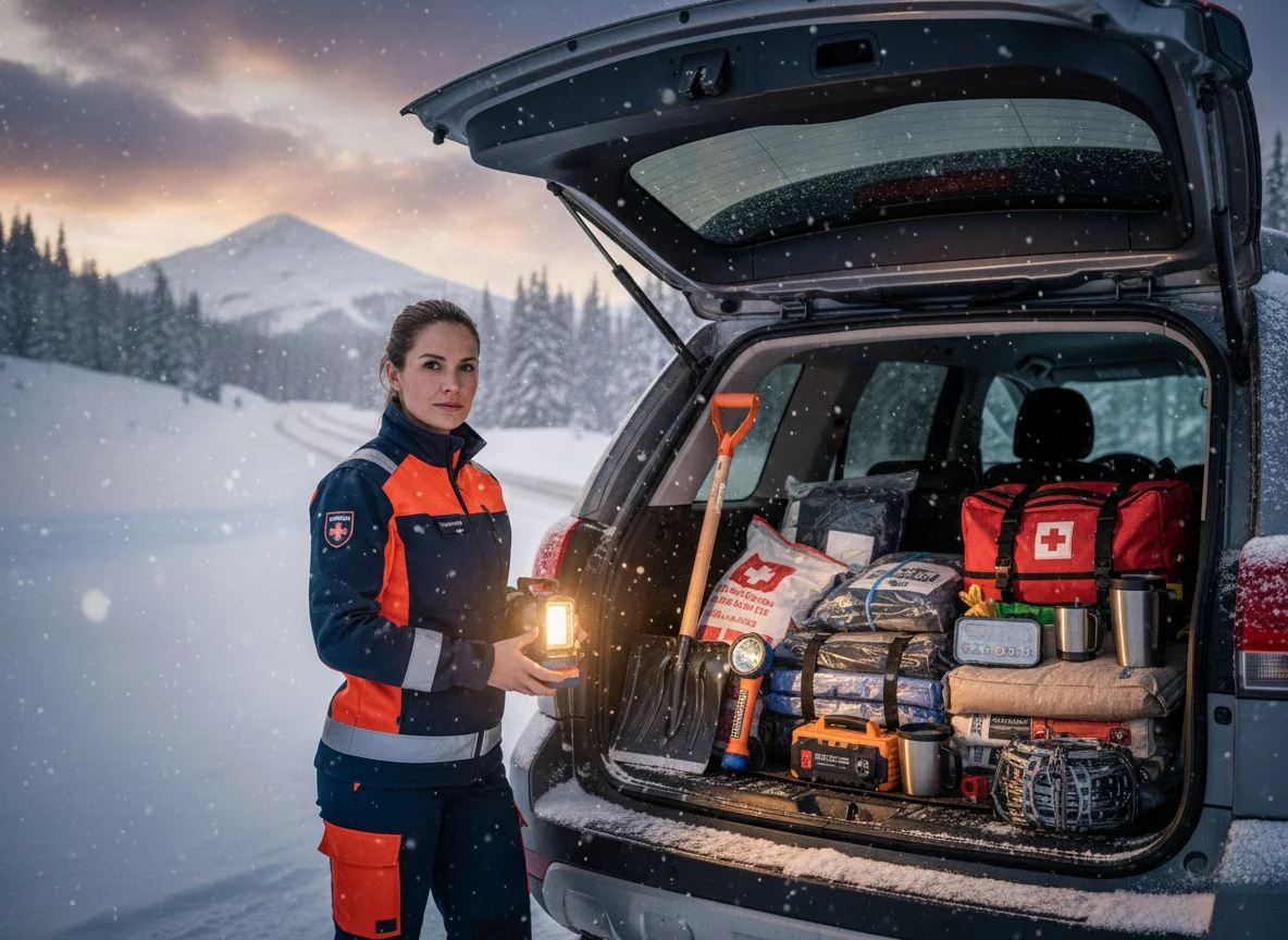 ‘Si te sorprende una nevada te gustaría llevar todo esto en el maletero de tu coche’