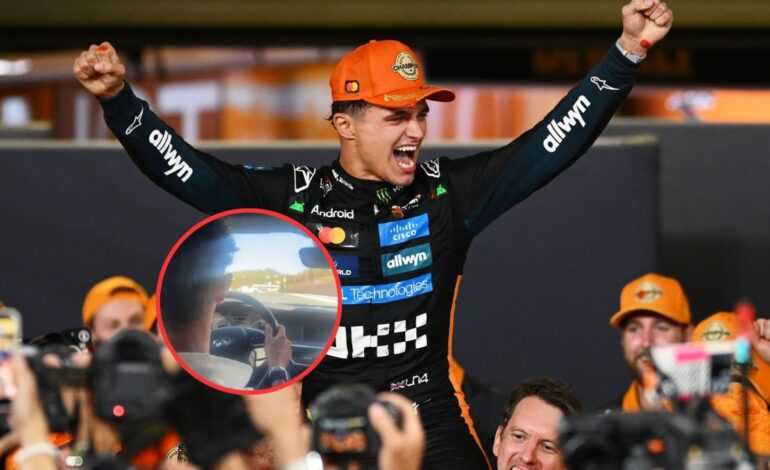 Es el campeón del mundo de Fórmula 1, pero Lando Norris sorprende con su peculiar forma de conducir un coche de calle: las redes estallan