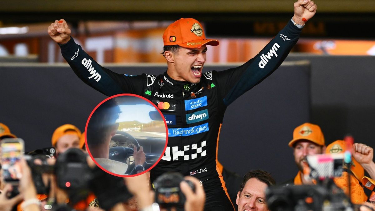 Es el campeón del mundo de Fórmula 1, pero Lando Norris sorprende con su peculiar forma de conducir un coche de calle: las redes estallan