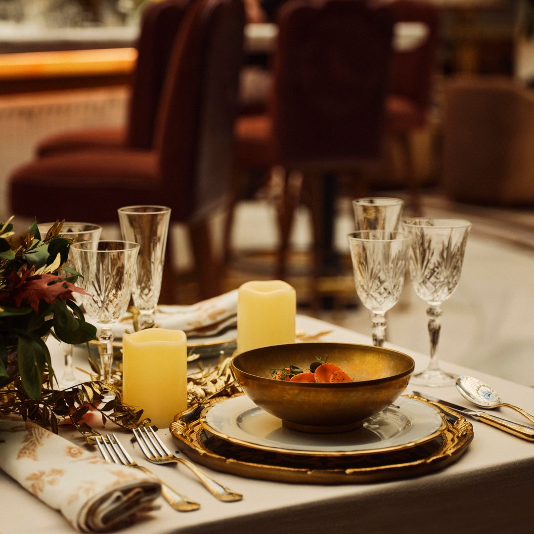 Mesa navideña en el Hotel El Palace de Madrid