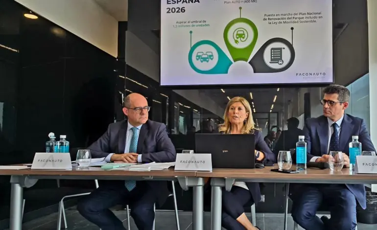 Faconauto prevé alcanzar 1,3 millones de coches vendidos en 2026 si se activan los planes de ayudas