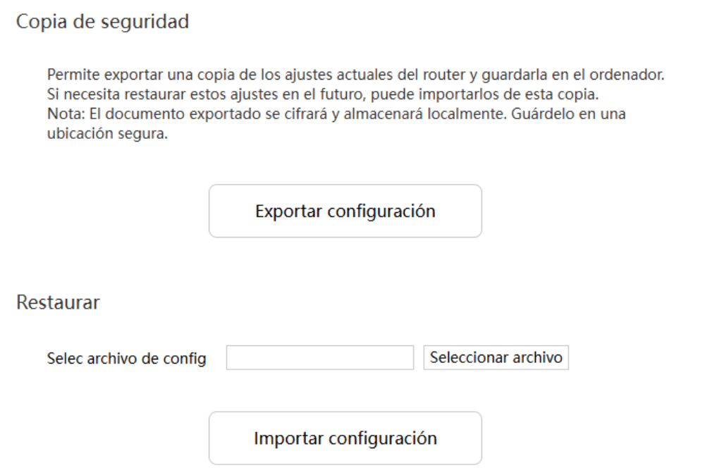 Copia de seguridad del enrutador Huawei WiFi Mesh 3
