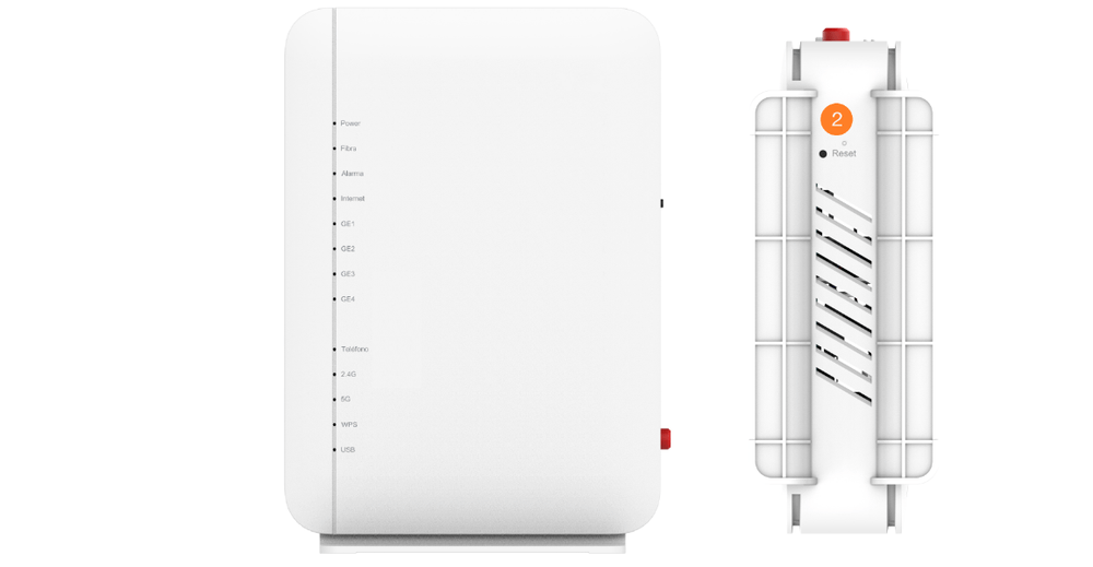 Diseño del enrutador MasOrange Livebox 6s (ZTE)