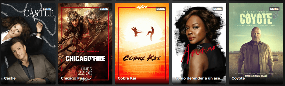 Series seleccionadas del Canal AXN