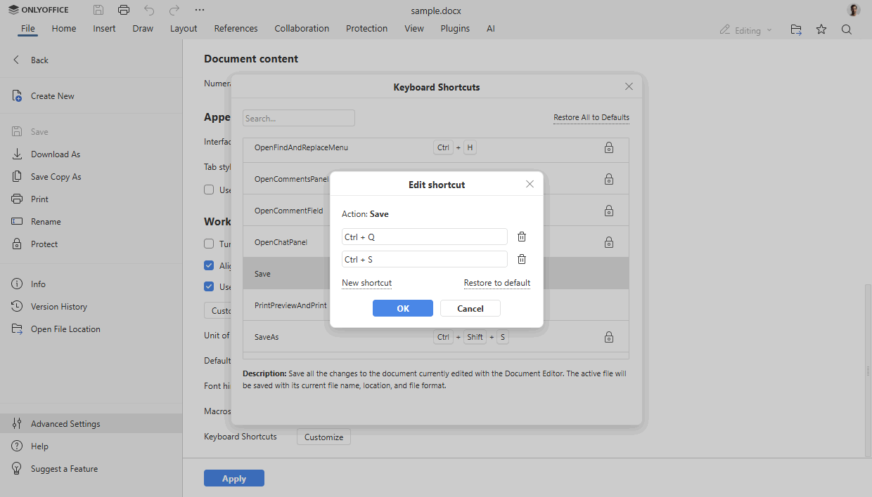 Documentación de ONLYOFFICE 9.2