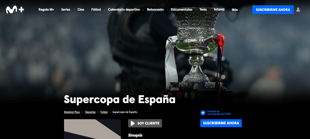 Supercopa de España en Movistar Plus+