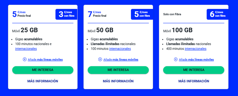 Diferentes tarifas Digi en el móvil
