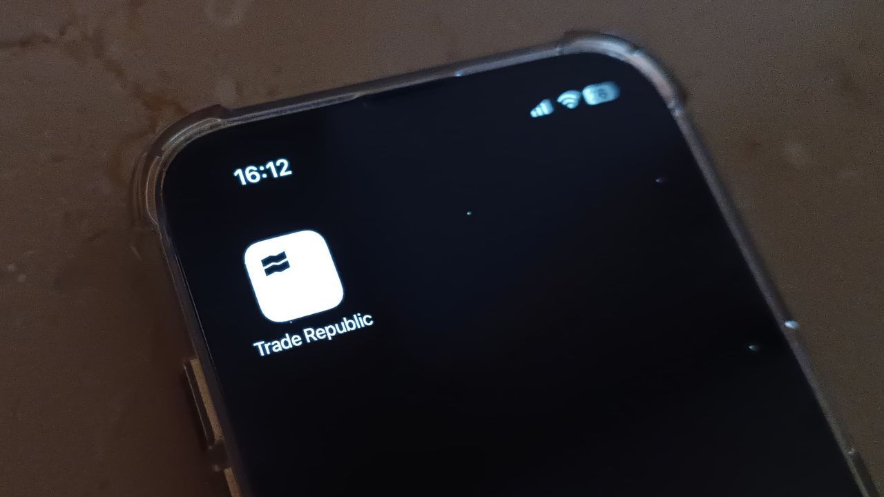 Aplicación móvil Trade Republic.