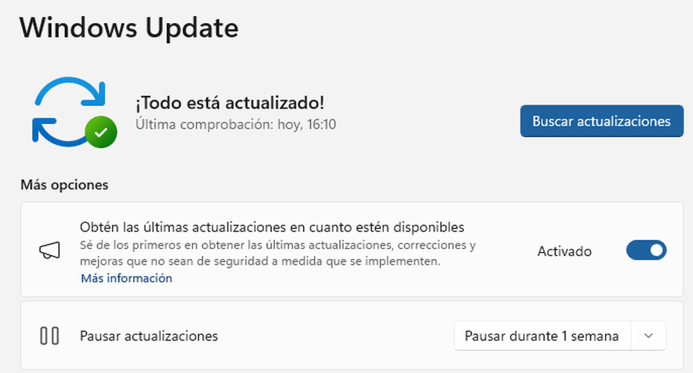 Actualizados todos los mensajes en Windows.