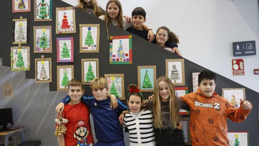 El colegio de La Carriona impulsa la Navidad sostenible en el centro sociocultural