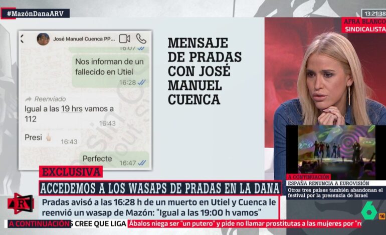 Mazón estaba literalmente de cachondeo sabiendo que ya había muertos»