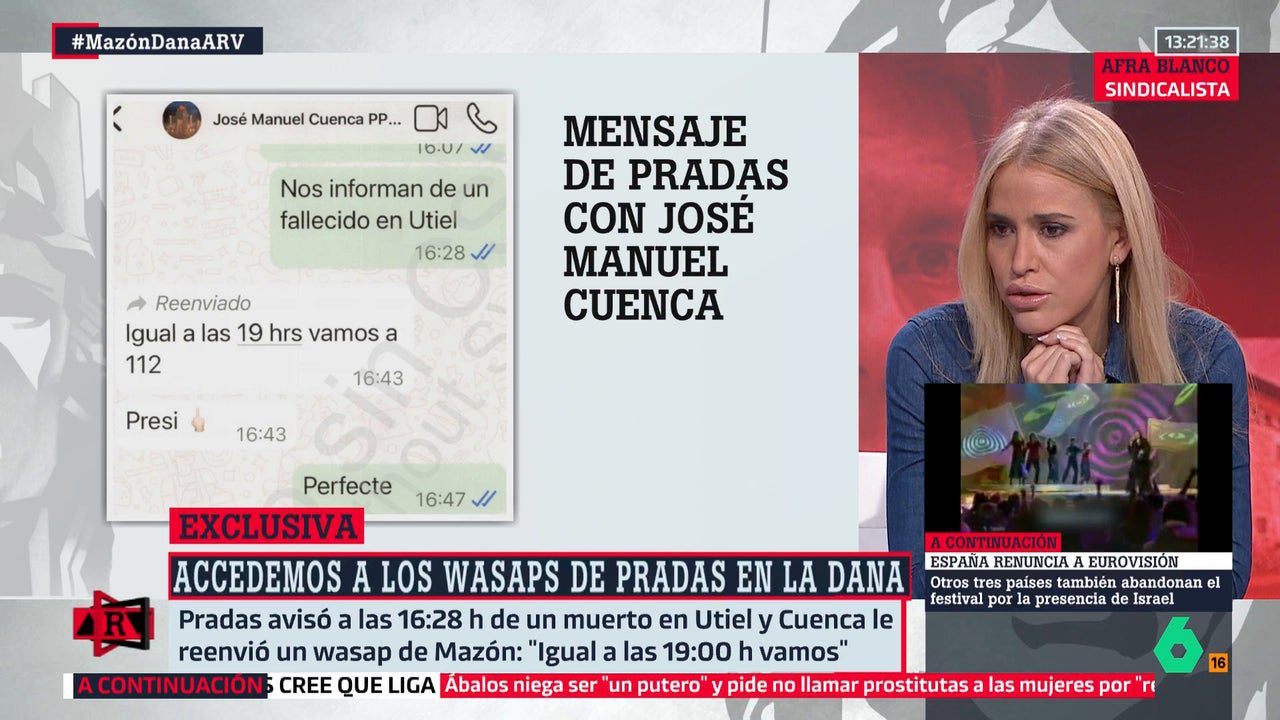 Mazón estaba literalmente de cachondeo sabiendo que ya había muertos»