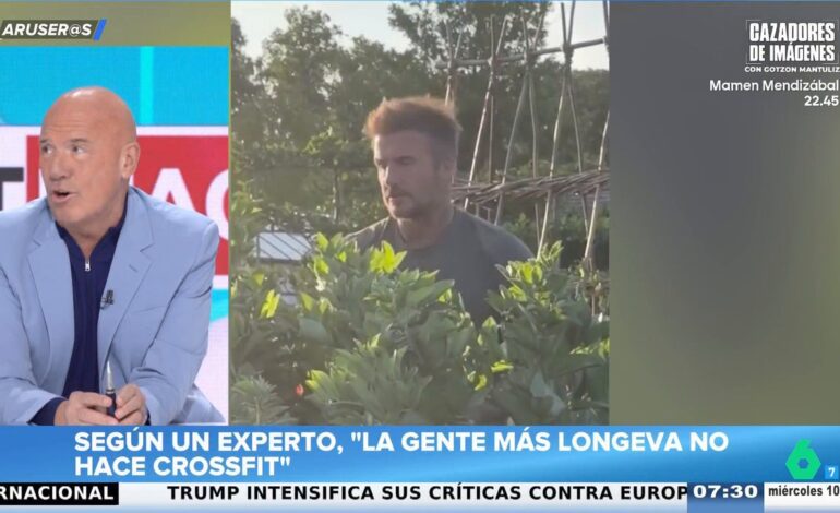 ¿Entonces David Beckham llegará a los 100 años por plantar zanahorias?