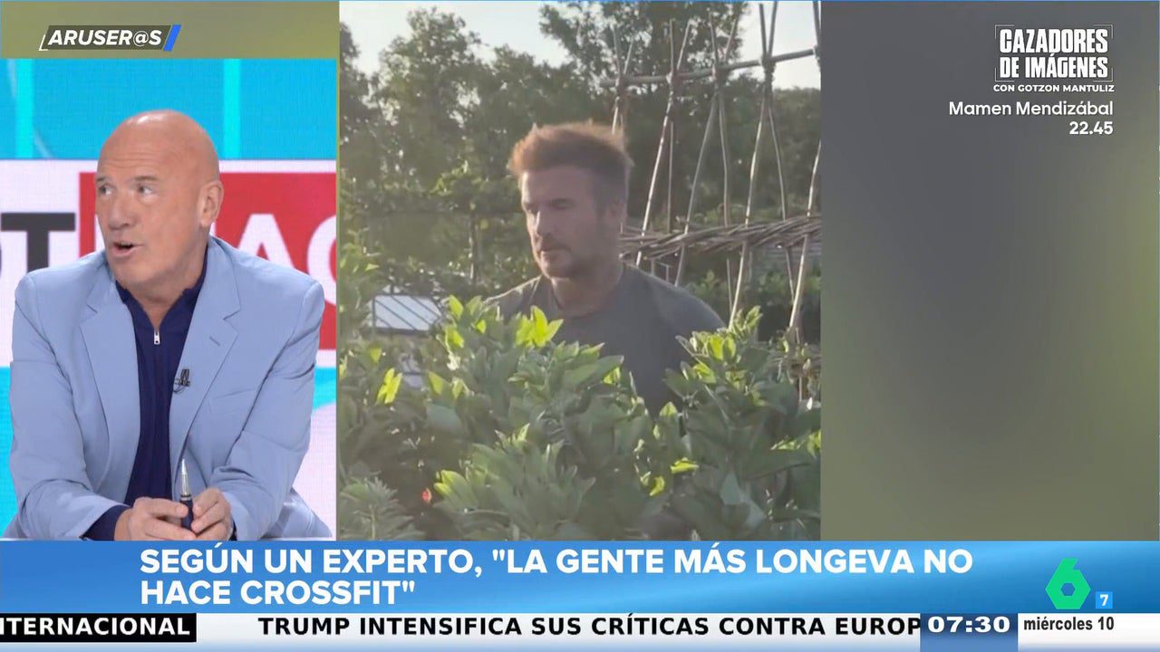 ¿Entonces David Beckham llegará a los 100 años por plantar zanahorias?