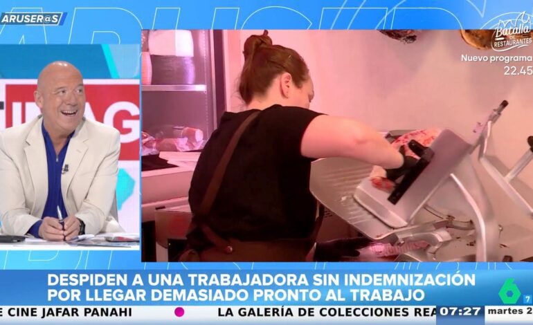 Alfonso Arús bromea con Sebas Maspons tras el caso de la trabajadora despedida por llegar pronto