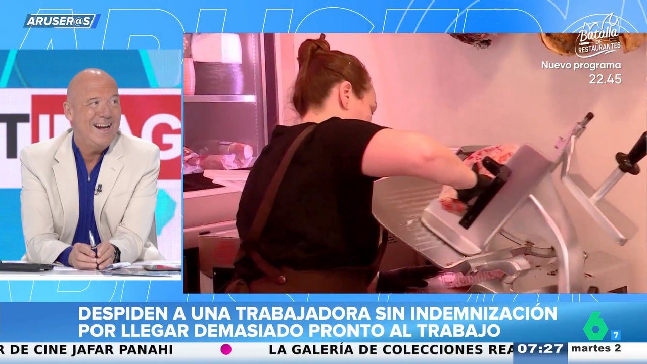 Alfonso Arús bromea con Sebas Maspons tras el caso de la trabajadora despedida por llegar pronto