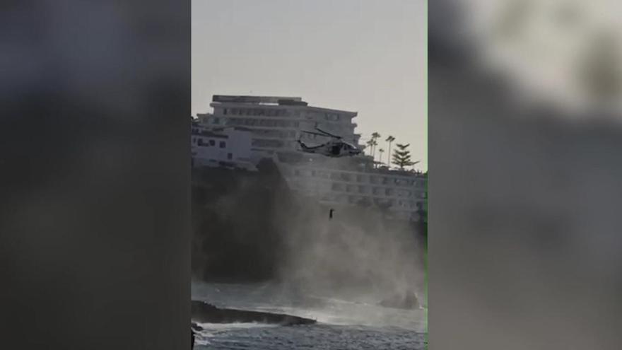 Rescate en la costa de Los Gigantes
