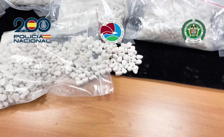 La Policía Nacional interviene por primera vez en España un alijo de heroína en pastillas