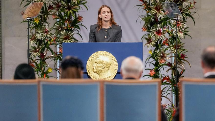 La hija de María Corina Machado agradece el Nobel de la Paz: «Si queremos tener democracia, debemos estar dispuestos a luchar por la libertad»