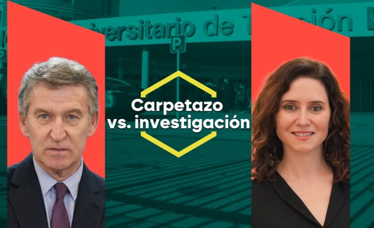 Ayuso mantiene su silencio respecto al escándalo del hospital de Torrejón entre exigencias de su jefe Feijóo