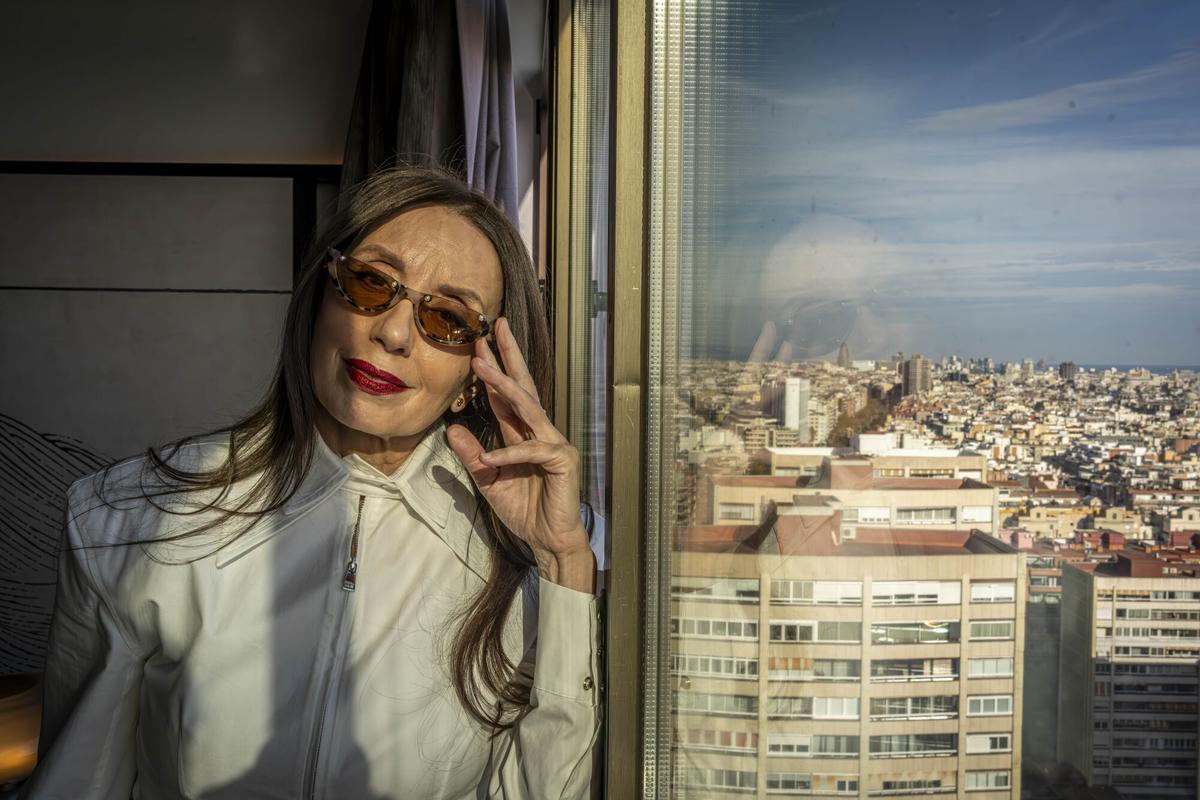 La cantante Luz Casal, retratada en Barcelona.