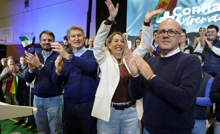 FEIJÓO EXTREMADURA DEGRADACIÓN |Feijóo augura que Extremadura iniciará «el cambio» para acabar con la «degradación» de Sánchez