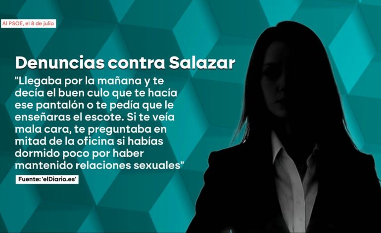 crece la tensión dentro del partido por su supuesta inacción en el caso Salazar