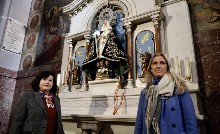 La Santina estrena manto en la Basílica