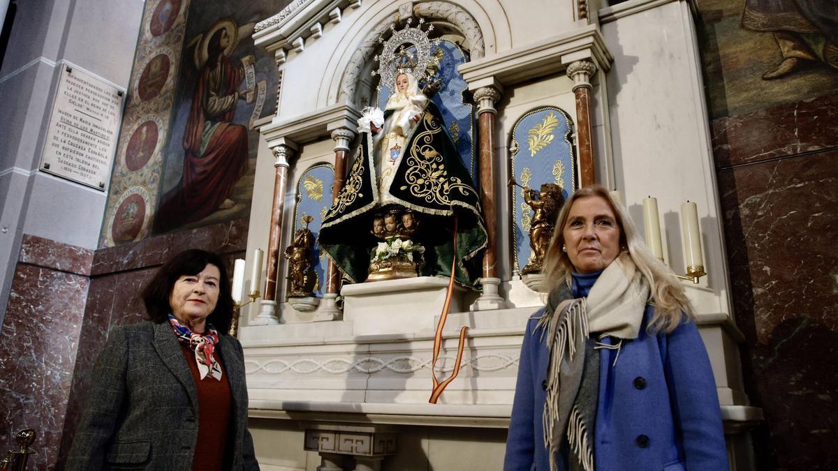 La Santina estrena manto en la Basílica