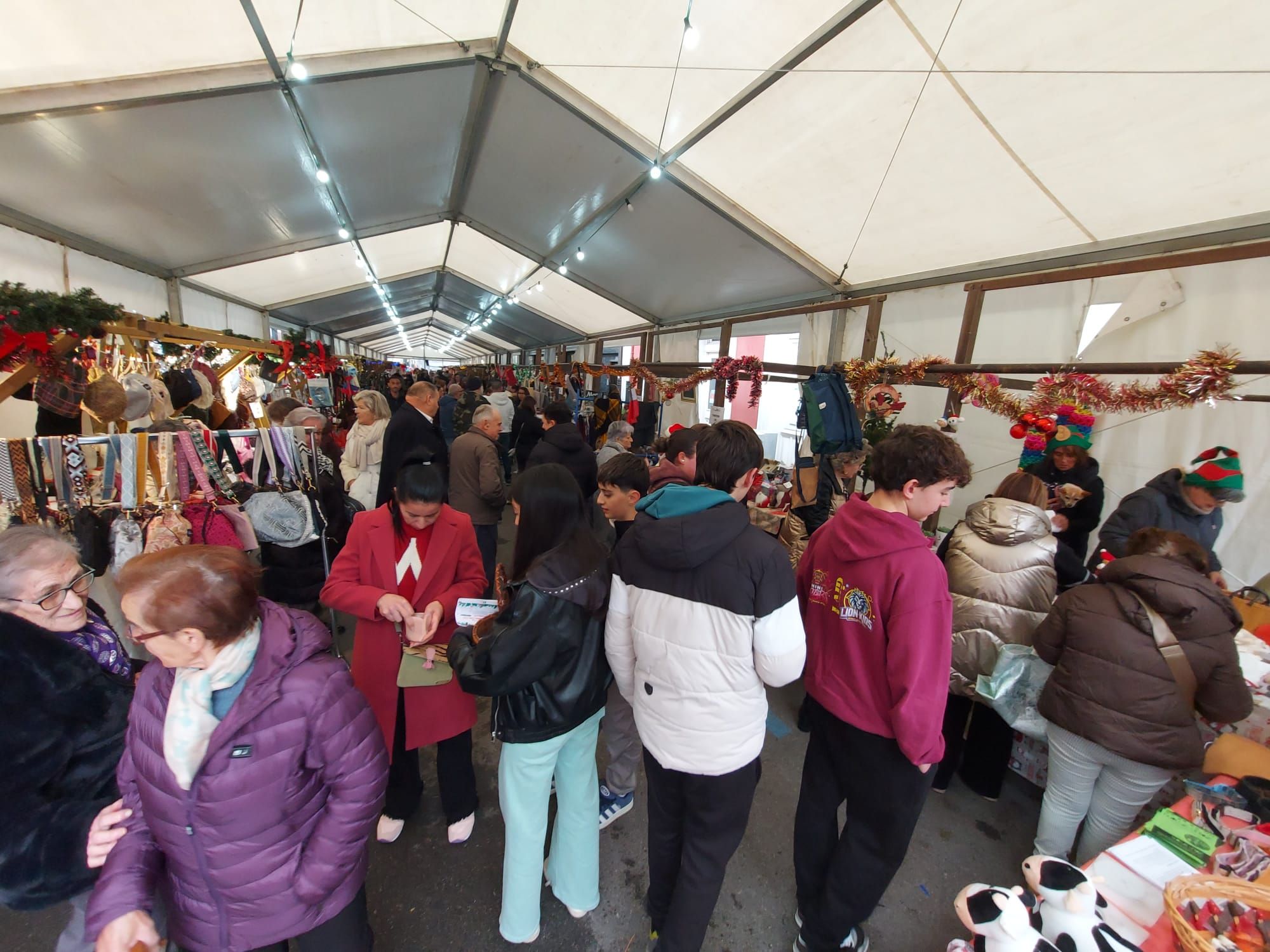 En imágenes: Así era el mercadillo navideño de Tineo