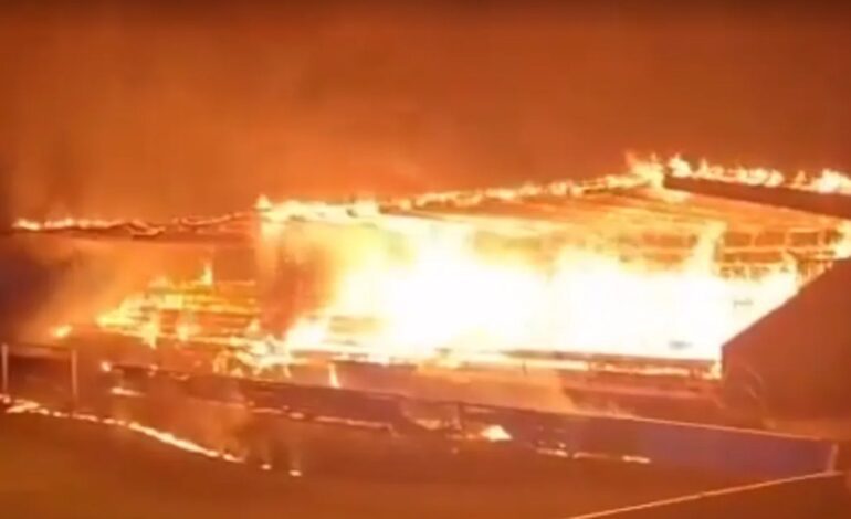 Queman el estadio del FC Haka tras bajar a Segunda