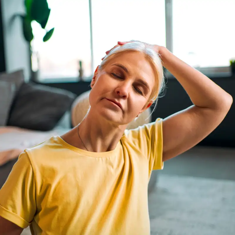 Estiramiento lateral del cuello
