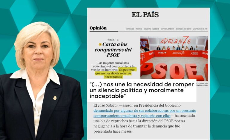 Elena Valenciano pide por carta a los hombres del PSOE más contundencia ante los casos de acoso sexual del partido: «No nos dejéis solas»