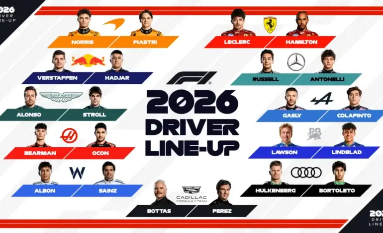 Estos son los pilotos para el campeonato de 2026
