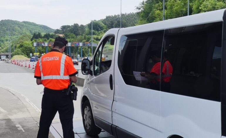 La Ertzaintza reforzará este martes y miércoles el control de peso de las furgonetas