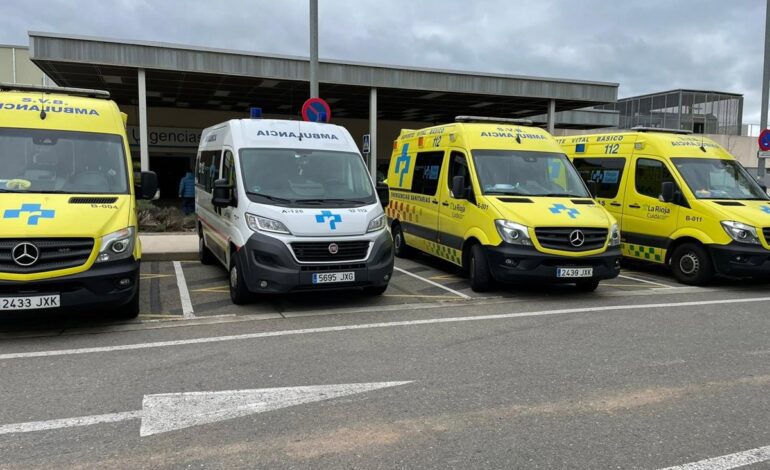 Herido un motorista tras la colisión con un turismo en una intersección de la calle Lope de Vega de Logroño