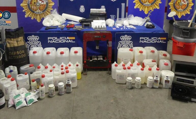 La Policía desmantela un laboratorio clandestino de producción de cocaína en Talavera