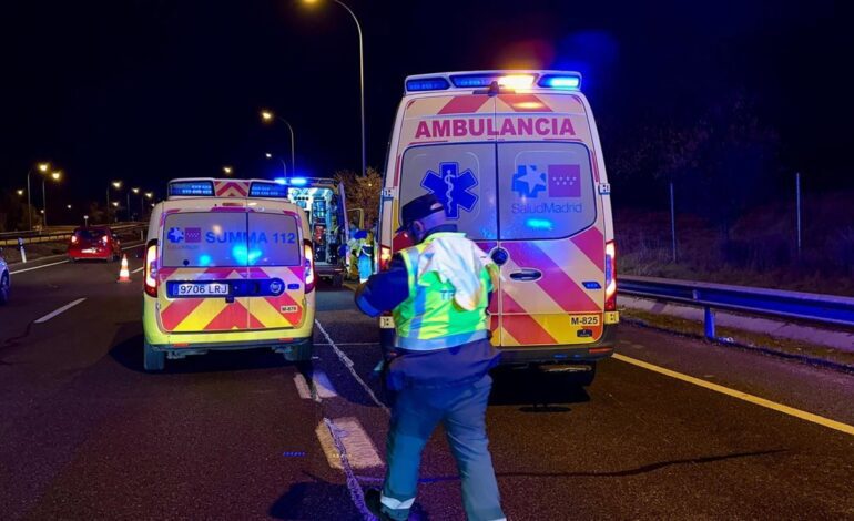 Muere un motorista de 21 años en la M-407, en Leganés