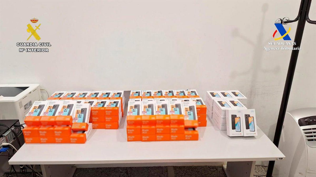 Intervienen en el aeropuerto de Loiu 114 móviles sin declarar para su venta en Guinea valorados en más de 9.000 euros