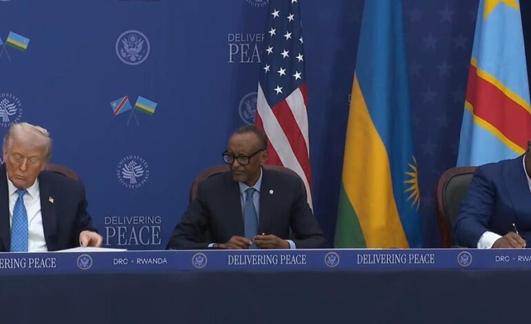 Los presidentes de RDC y Ruanda firman junto a Trump un acuerdo para poner fin al «derramamiento de sangre»