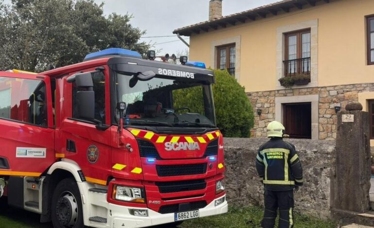 Evacuadas dos personas tras el incendio de una vivienda en Galizano