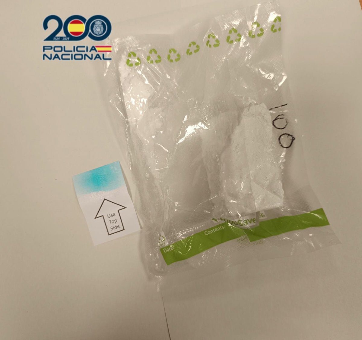 Tres detenidos en Valladolid tras ocuparles 105 gramos de cocaína en una bolsa termosellada